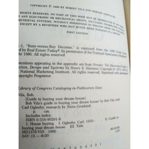 Bob Vila's Guide to Buying Your Dream House by Bob Vila Paperback Topics Novice - Picture 3 of 6